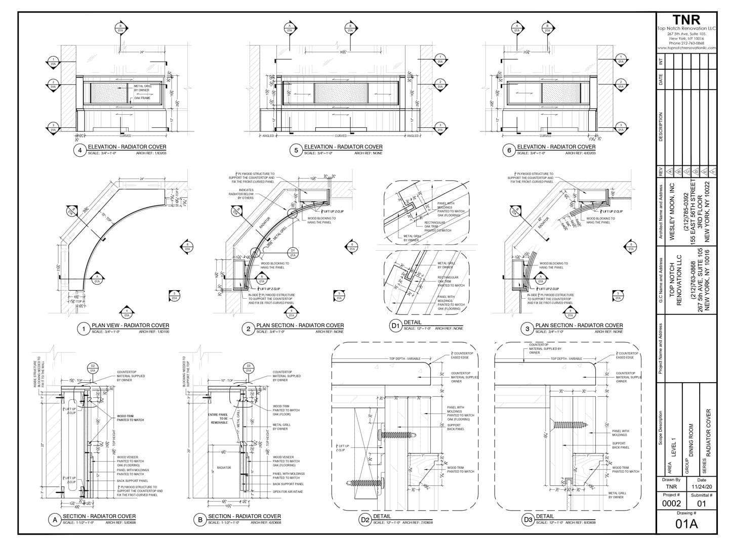 Proyecto proyecto 5 – Radiator Cover in Manhattan NY